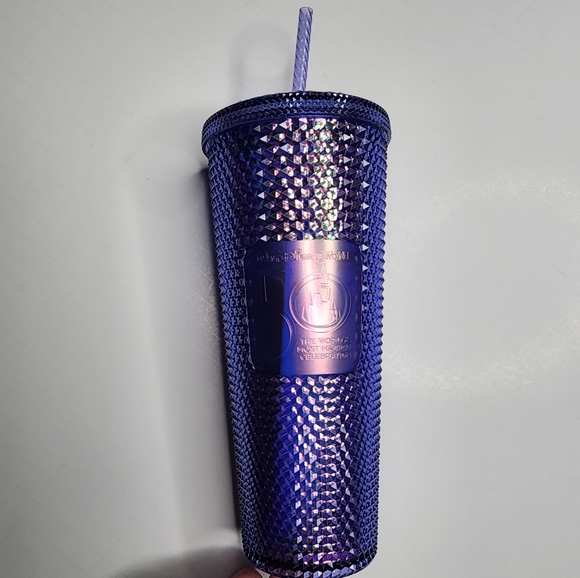 Starbucks Walt Disney World 50th Anniversary 2022 Purple Studded Tumbler NWT - Picture 2 of 8